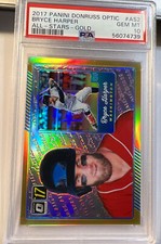 2017 Panini Donruss Optic Bryce Harper #/10 Gold Prizm All-Stars PSA 10 Gem Mint