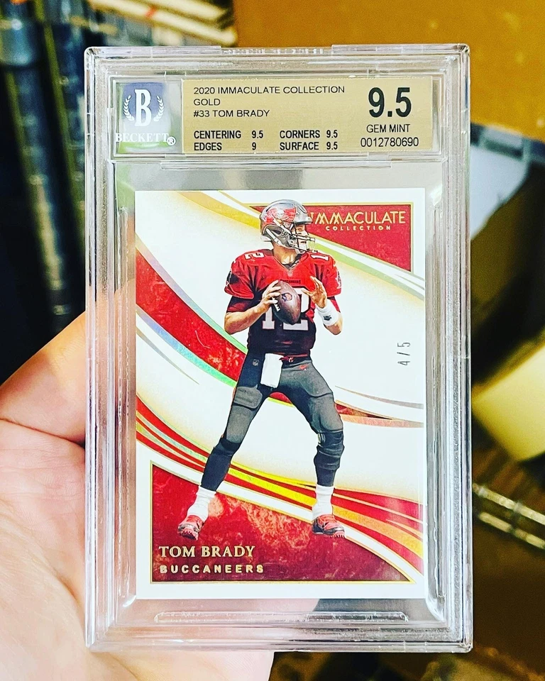 2020 Panini Immaculate GOLD Tom Brady BGS 9.5 Gem Mint SSSP 4/5 RARE - Image 1 of 4