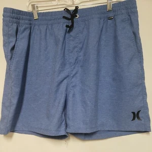 Hurley Drawstring Board Shorts Blue XXL 5in Inseam No Liner - Picture 1 of 5