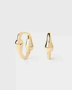 Orecchini a cerchio ovali PDPAOLA Cycle AR01-C83-U argento dorato - Imagen 1 de 9