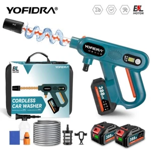 Portable Cordless Car High Pressure Washer Gun Jet Water Wash Cleaner Battery UK - Picture 1 of 14