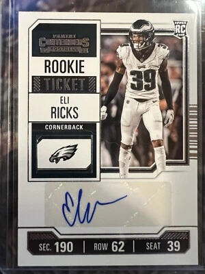 2023 Panini Contenders Eli Ricks Rookie Ticket Auto - Eagles #233 - Image 1 of 2