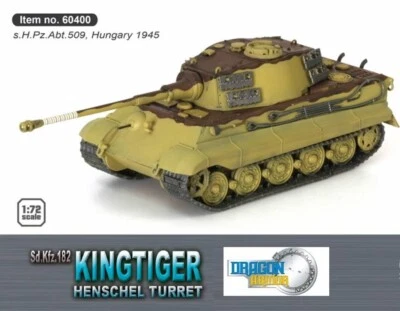 Dragon Armor 1:72 60400 Sd.Kfz.182 King Tiger Tank, German Army, Hungary, 1945 - Image 1 of 4