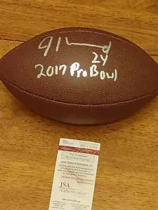 Jordan Howard Philadelphia Eagles Signed NFL Football JSA With 2017 Pro Bowl - Picture 1 of 3