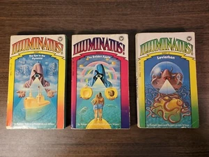 1ST Printings, Shea & Wilson ILLUMINATUS! TRILOGY Pyramid/Golden Apple/Leviathan - Picture 1 of 16