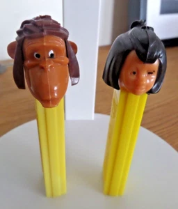 2 PEZ Vintage Disney Dschungelbuch im Ruhestand König Louie & Mogli - Bild 1 von 7