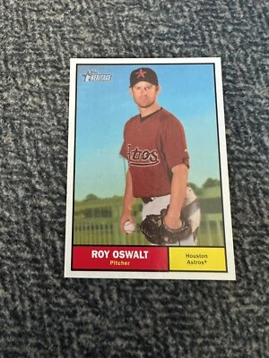 2010 Topps Heritage Houston Astros Baseball Card #272 Roy Oswalt - Image 1 of 2