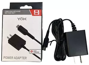 YoK AC POWER ADAPTER NINTENDO AVEC 3DS, 3DS XL, DSi, DSi XL FAST CHARGE (5V 1A) - Picture 1 of 9
