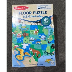 Melissa & Doug Floor Puzzle USA Park Map 45 piece 3 ft x 2 ft - Picture 1 of 7
