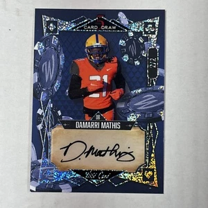 2022 Wild Card Auto Mania Blue Sparkle #5CDM-61 Damarri Mathis #2/2 - Picture 1 of 2