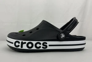 Crocs Bayaband Clog Unisex Women's US Size 10 Black & White 205089-066 NWT - Picture 1 of 15