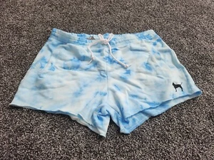 VICTORIA'S SECRET TIE DYE LOUNGE SHORTS BLAU GR.LARGE - Bild 1 von 8