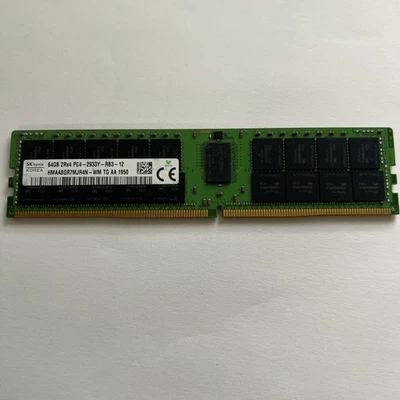 SK Hynix 64GB(1X64) 2RX4 PC4-2933Y DDR4 ECC Cisco Server Memory HMAA8GR7AJR4N-WM - Image 1 of 2