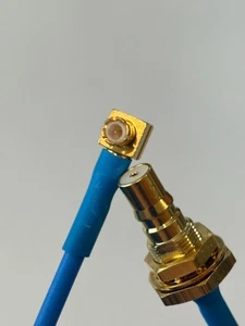 2 New Kingsignal 7724732 RF 50 Ω Coaxial Cable M SMB Jack F SMC Plug - Picture 1 of 2