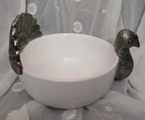 Servir pavo de cerámica y estaño Pier 1, judías verdes, cuenco de caramelo - Imagen 1 de 7