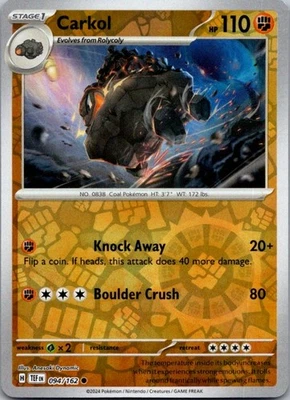 Carkol Reverse Holo Common SV05: Temporal Forces 094/162 NM - Image 1 of 2