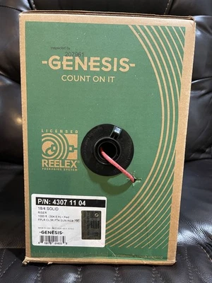 Genesis  18/4 Solid Plenum 1000ft Red FPLP - Image 1 of 2