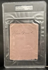 Heinie Manush Tigers Senators Baseball HOF 7x10 Album Page PSA SLABBED - Picture 1 of 3
