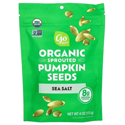 Organic Sprouted Pumpkin Seeds, Sea Salt, 4 oz (113 g) - Image 1 of 2