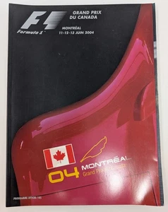 Formula 1 Grand Prix du Canada Montréal 2004 Official Program / Programme F1 - Picture 1 of 15