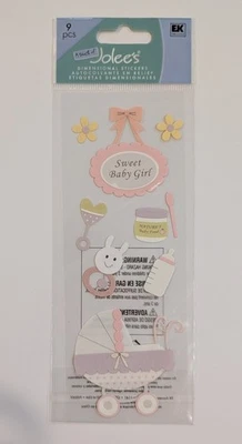 Jolee's Dulce Bebé Niña Álbumes de Recortes Pegatinas Cochecito Comida Sonajero Biberón Foto 1 de 2