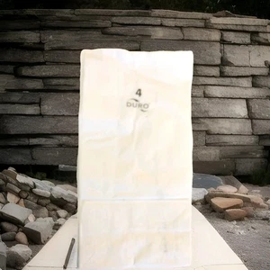 5"x3.125"x9.75" - 500 piezas - Bolsas de papel Kraft blancas Duro, compras, - Imagen 1 de 2