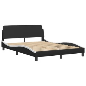 Bed Frame Black and White vidaXL - Picture 1 of 5