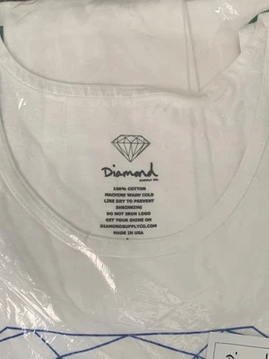Diamond Supply Co. Regata, DL-98, branca, grande, veja a descrição. - Imagem 1 de 4