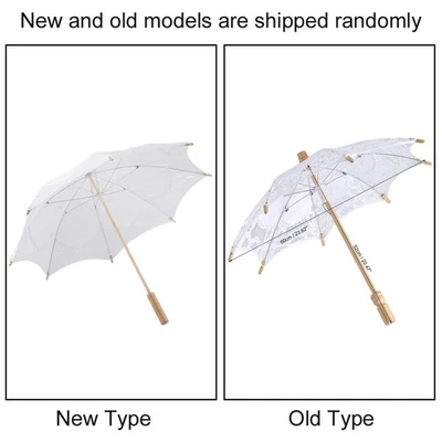 Lo último Blanco Grande Dama Boda Encaje Paraguas Sombrilla Fiesta Nupcial Ph Foto 1 de 4