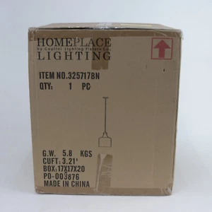 Homeplace by Capital Lighting Crawford Water Glass Pendant 325717BN - Picture 1 of 4