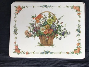Pimpernel Tischsets mit Blumenkorb Made in England 12"x9"...……..a6 - Bild 1 von 8
