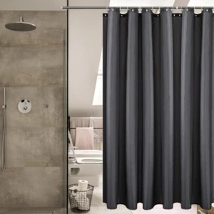 Mildew Resistant Shower Curtain Bathroom Heavy Duty Fabric Curtain Waterproof US - Picture 1 of 17