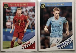 2018-19 Donruss Base Set Kevin De Bruyne 2 Karten Lot: Belgien + Man City - Bild 1 von 2