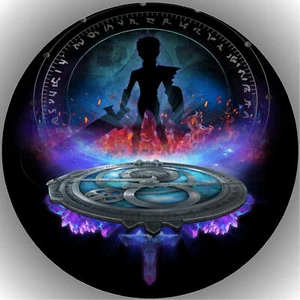 Ostia per torta compleanno festa immagine torta fondente - cialda cacciatore di troll P19 - Foto 1 di 1