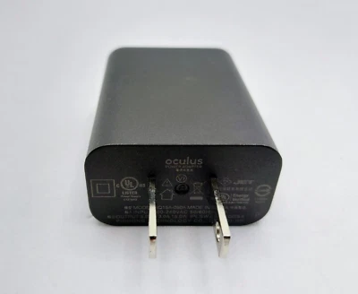 Meta Oculus Quest 1 2 VR Genuine Power Adapter USB-C 15W 5V 3A *NO CORD* - Image 1 of 2