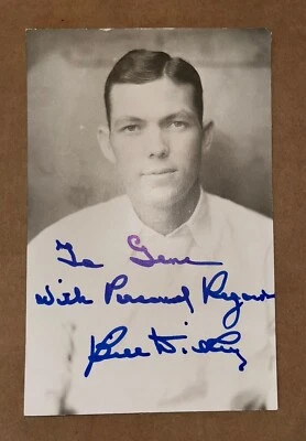 Bill Dickey JSA COA Signed Photo Postcard Autograph Inscribed Auto NY Yankees - Image 1 of 3