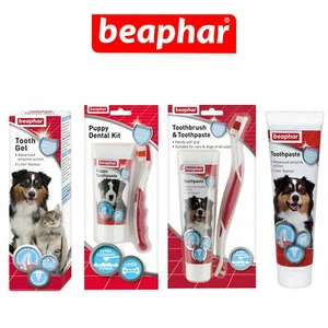 Beaphar Toothpaste Toothbrush Pet Dental Care Kits For Dogs & Cats UK - Picture 1 of 18