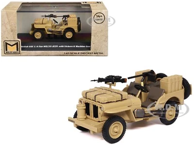 BRITISH SAS 1/4-TON WILLYS JEEP SAND "ROYAL ARMY" 1/43 BY MILITARIA 24212-42 - Image 1 of 4