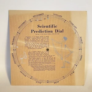 Vintage Scientific Prediction Dial For Pregnancy Carleton Deederer 1937 - Picture 1 of 5