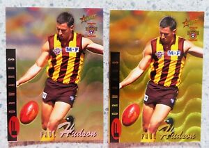 1996 Select AFL Centenary Classic GOLD & SILVER Cards: PAUL HUDSON (Hawthorn)