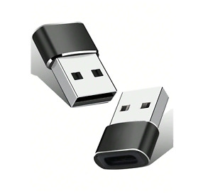 2x USB A auf USB C Adapter Stecker OTG Konverter 3.1 Buchse