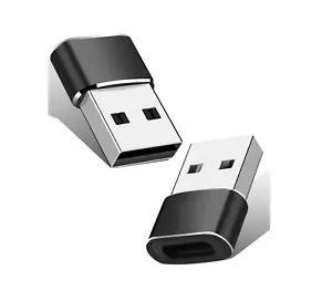 2x USB A auf USB C Adapter Stecker OTG Konverter 3.1 Buchse - Bild 1 von 9