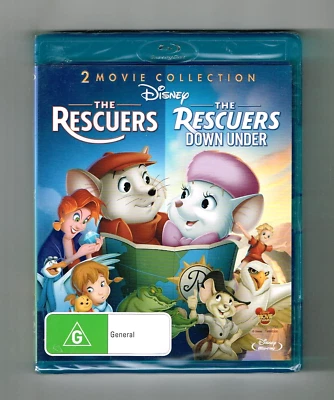 The Rescuers / The Rescuers Down Under Blu-ray Disney - Brand New & Sealed - image 1 of 2