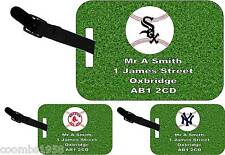 PERSONALISED LUGGAGE TAG WITH STRAP - AMERICAN BASEBALL TEAMS