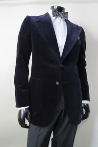 Yves Saint Laurent Midnight blue velvet two button Smoking, Dinner jacket 36 R - Picture 1 of 8