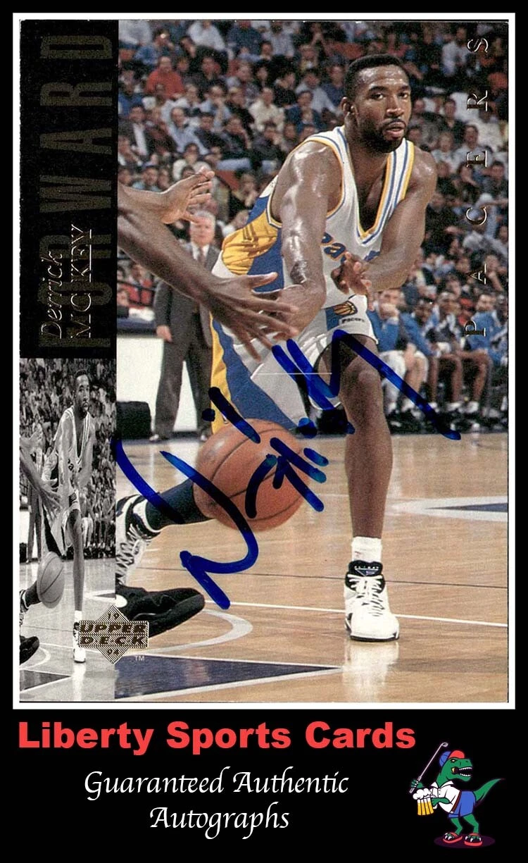 1994-95 Upper Deck Derrick McKey #127 Authentic Autographed Card Indiana Pacers
