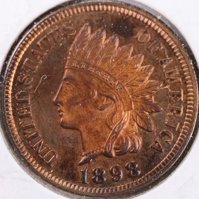 1898 Indian Head Cent, RB Proof Coin, Store #CT0334 - Image 1 of 2