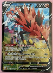 Galarian Zapdos V TG19/TG30 (Sonia) Pokemon - Picture 1 of 2