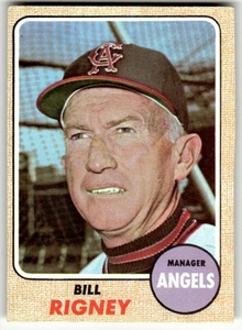 1968 Topps #416 Bill Rigney California Angels Baseball Manager - Bild 1 von 2