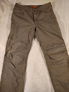 Pantalones cargo LL Bean Riverton para hombre talla 32x32 verde resistente articulado rodilla caminata - Imagen 1 de 21